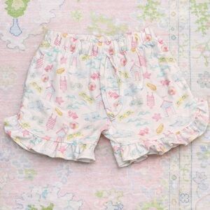 Pristine Baby Club Chic Girls Pastel Beach Fun In The Sun Ruffle Shorts Size 3